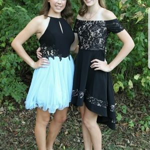City studio high low formal dress